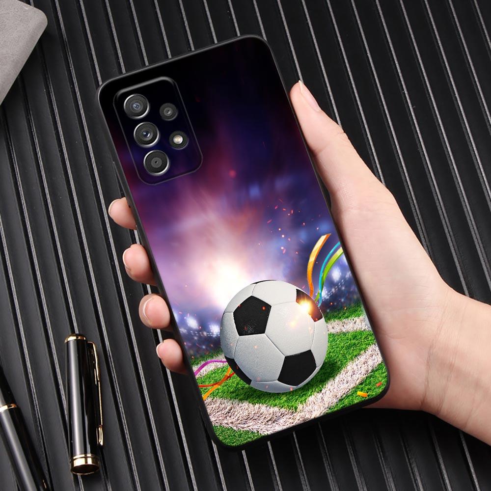 Football Soccer Ball Fire Un Rayo Phone Case For Samsung Galaxy A57 A56 A37 A55 A36 5G A26 A54 A52 A35 A34 A17 A16 A07 A06 Cover