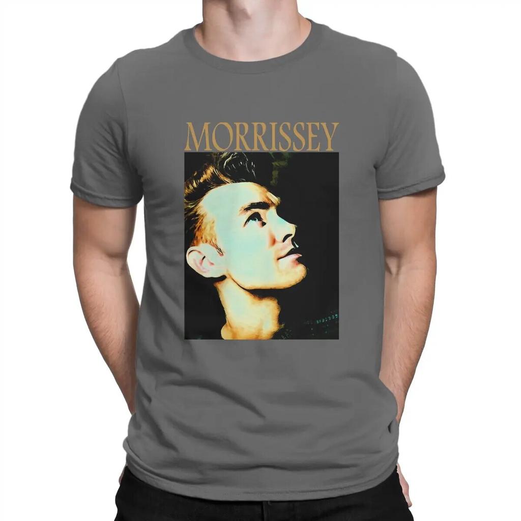 Morrissey 80s 90s Unisex TShirt The Smiths O Neck Tops Fabric T Shirt Humor High Quality Birthday Gifts