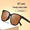 Bestfen Sunset Blush Square Polarized Sunglasses with UV Protection TY05F
