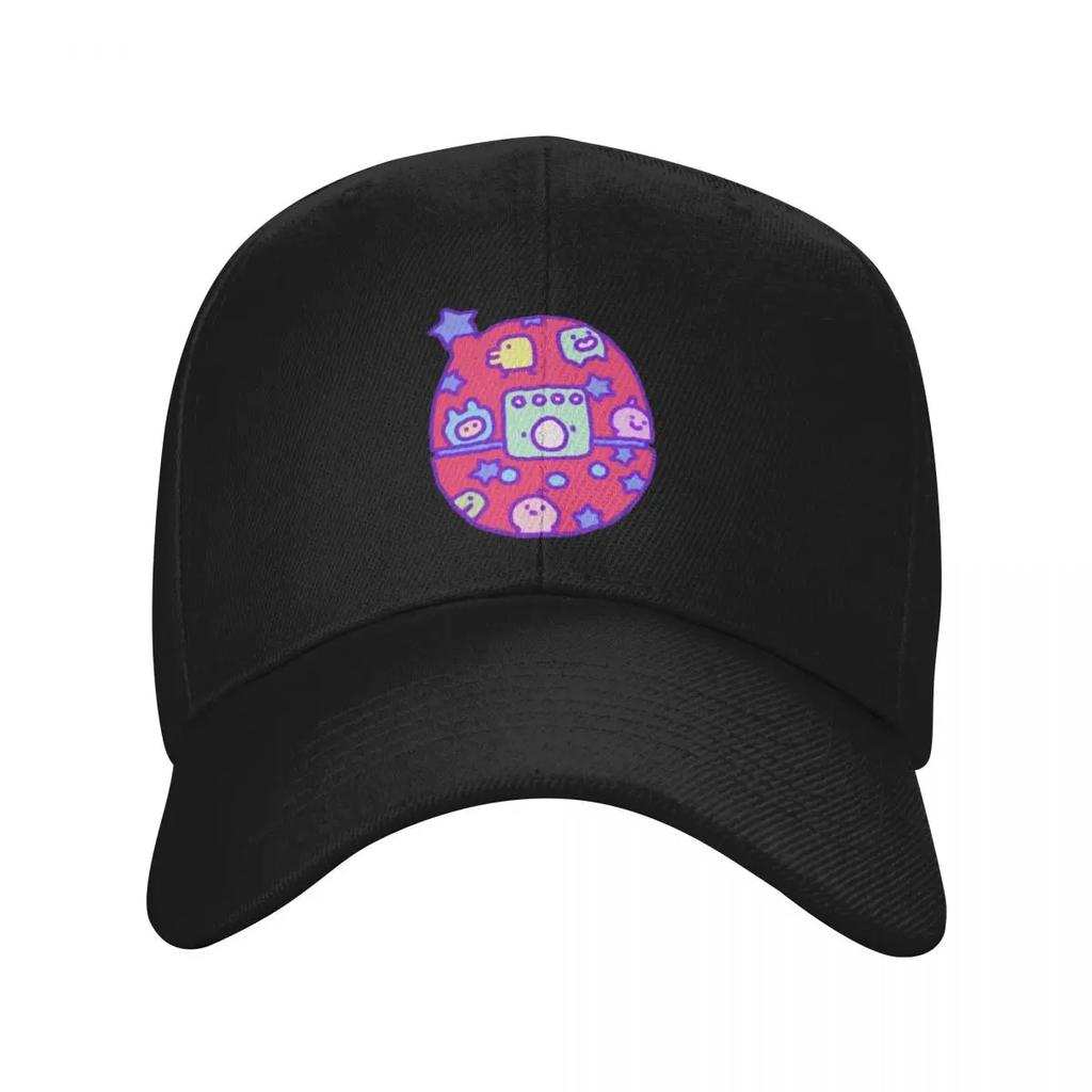 Red Tamagotchi Baseball Cap Cosplay Snap Back Hat Custom Golf Women Mens