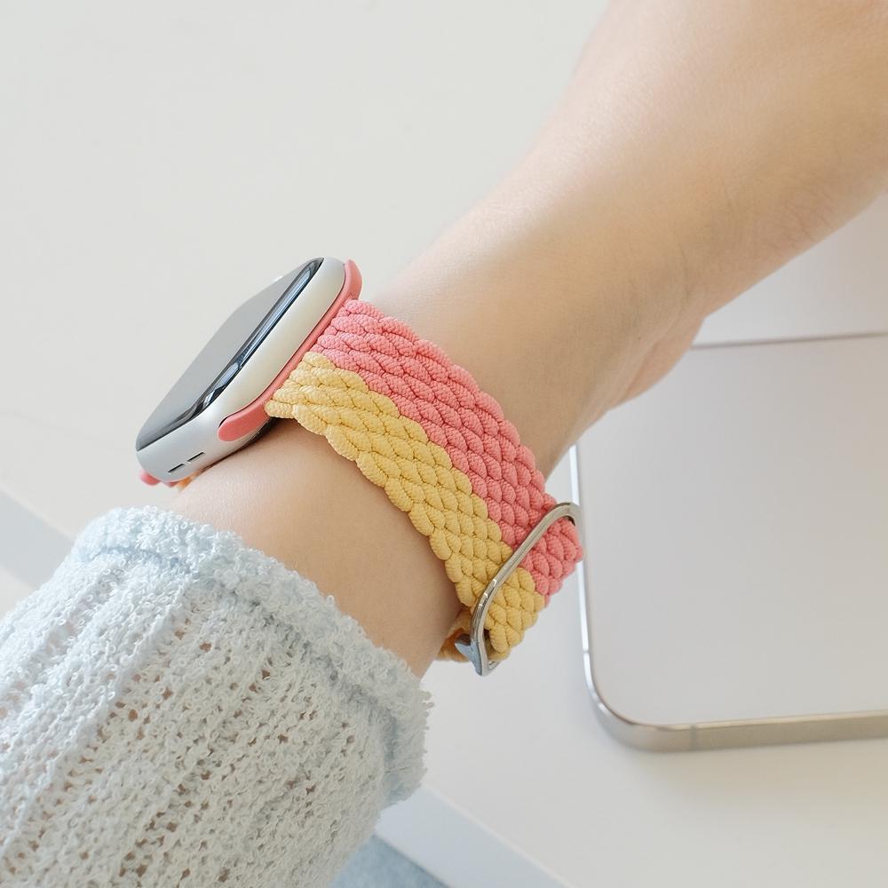 

elastic nylon For Apple Watch band women Series Ultra 10/9/8/7/6/5/4/3/2 SE 38mm 40mm 41mm 42mm 44mm 45mm 46mm 49mm Strap 38mm40mm41mm 42mmS10