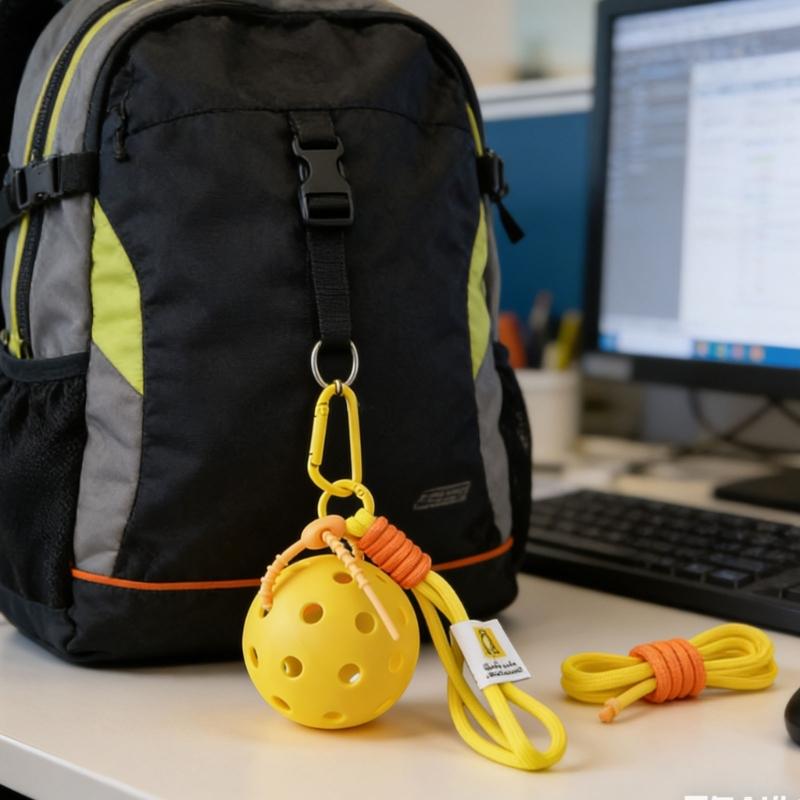 Pickleballs Keychain Accessory For Sports Enthusiasts And Students Pickleballs Charm Keyring For Everyday Use And Sports