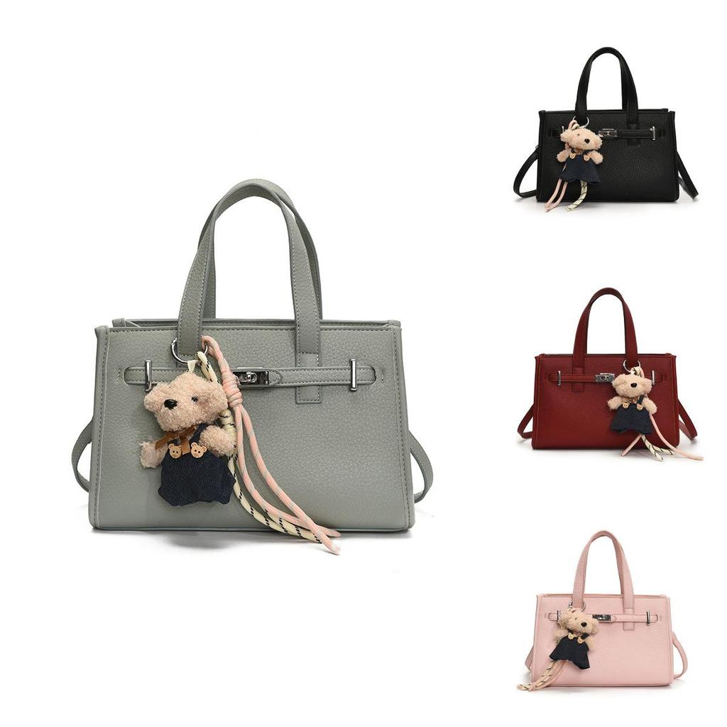 Solid Color Pu Medium Shoulder Bag For Ladies With Zipper Closure Daily Use Fashion Crossbody Purse