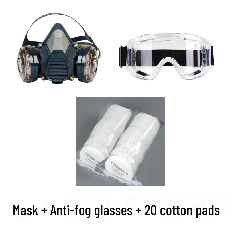 DAXTE Industrial Dust Mask Kit with Goggles
