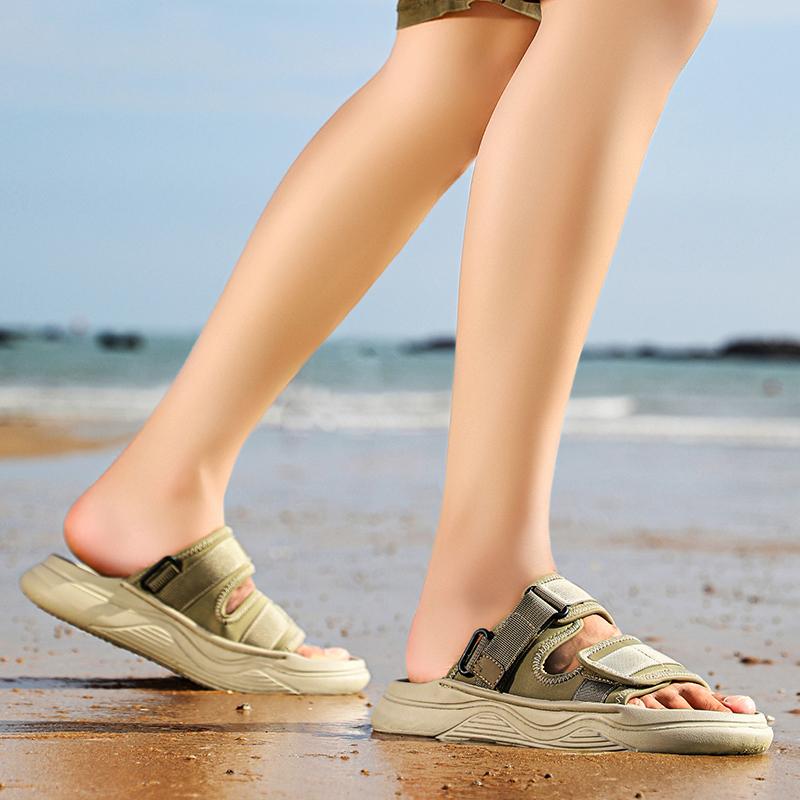 Fashion New Men Sports Sandals Outdoor Thick Bottom Breathable Slippers Beach Sandals Summer Casual Shoes Men Comfortable Sandals