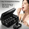 Moisture-proof Weekly Pill Organizer Dust-proof Pill Dispenser Easy Use 7 Day Pill Case  Travel Use