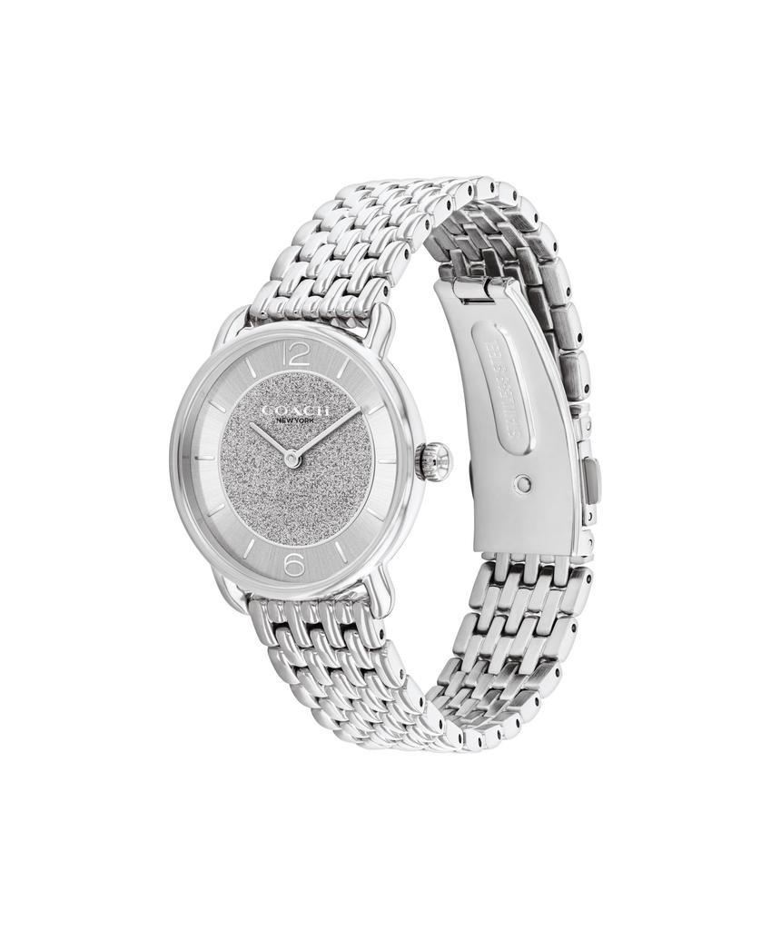 Coach Women's Elliot Watch, Silver Dial, Stainless Steel Strap, 14504369 [Official Import]