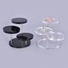 Desktop Jewelry Rack 3-tiers 360 Degree Rotation Watch Glasses Necklace Display Holder Jewelry Stand Room Decor Retail Bracelet Organizer
