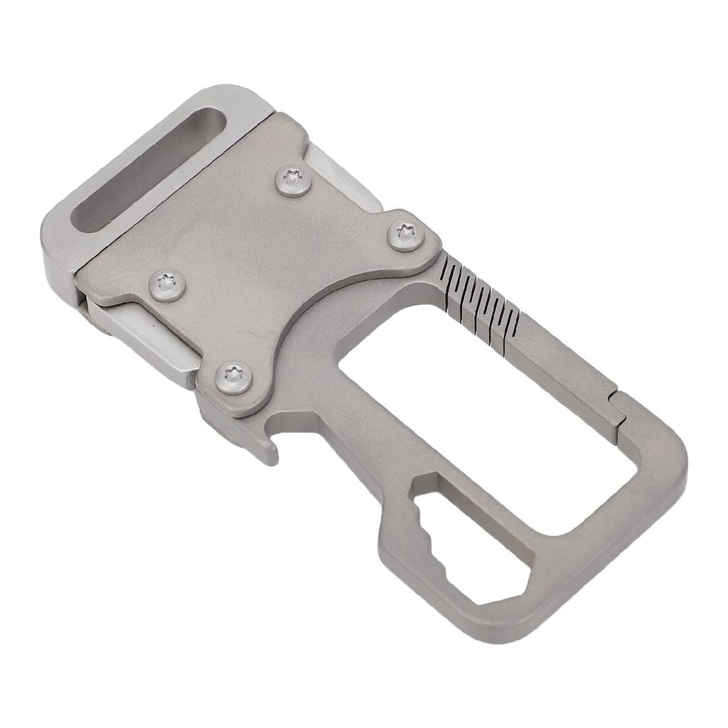 Multifunktionaler Auto-Schlüsselanhänger mit 2 Ringen Ti-Legierung Herren Hüft-Hänge-Schlüsselanhänger Schnalle für Büro