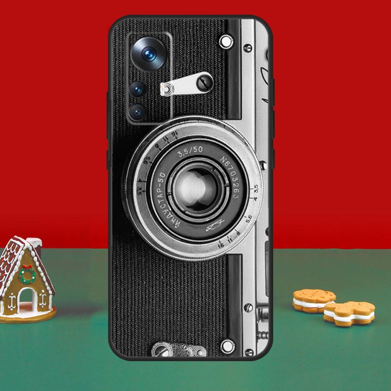 Retro Camera Vintage Case For POCO X6 Pro X5 X3 M6 M5s F3 F5 Xiaomi 14 13 Ultra 12 Lite 11T 12T 13T Pro Cover