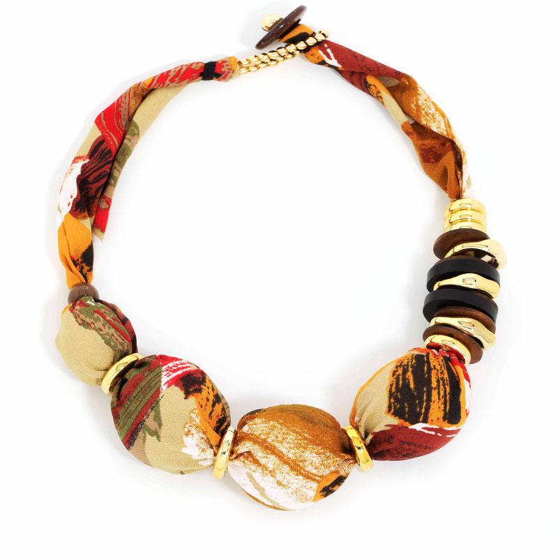 

Statement Colorful Beads Necklace Handmade for Woman Girl Wedding Party Jewelry