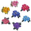 Fashion Show Costume Decorative Peony Patch Flower Motif Embroidery Diy Bag Hat Textile Iron-on Badge Sticker Accessories Patch