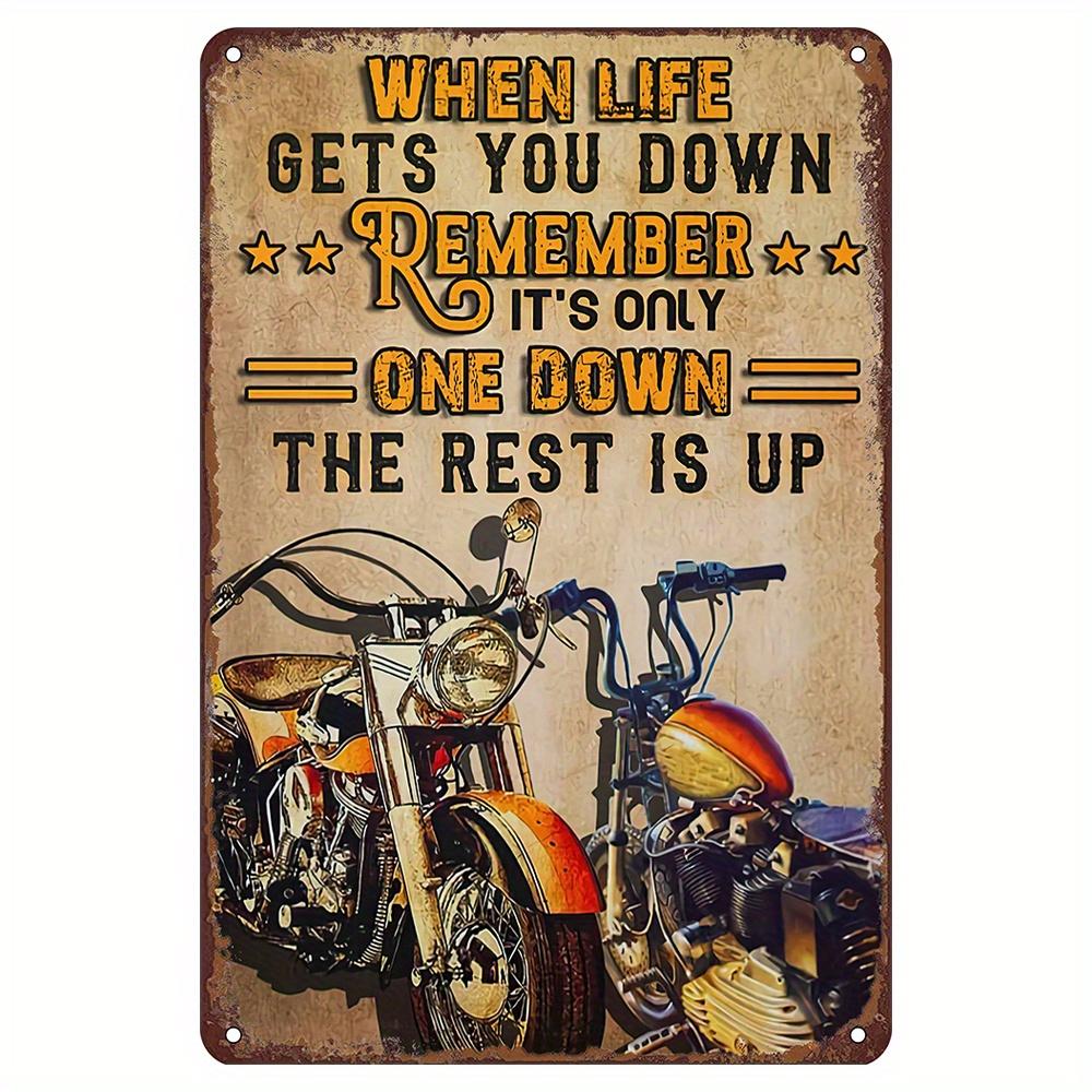 

Винтажные Мотоциклетные Энтузиасты Металлическое Искусство Ностальгический Декор для Гаража Металлические Жестяные Таблички Плакаты Тарелка для Бара Гаража Клуба Винтажных Любителей 20x30cm（7.8x11.8inch）