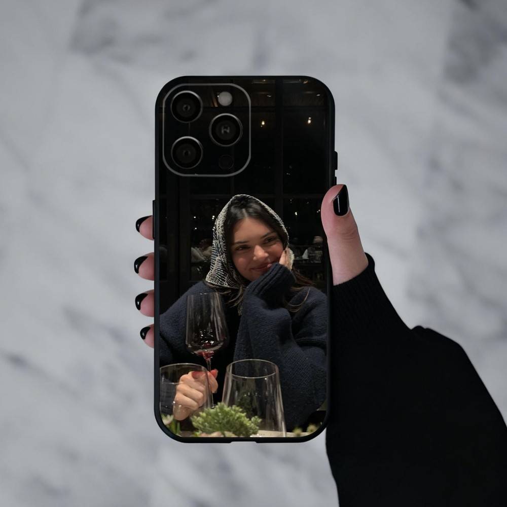 Model K-Kendall Nicole J-Jenner  Phone Case For iPhone 17pro,16,15,14,13,12,11 Plus,Pro Max,XS,Soft Silicone Black Cover