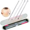 4 Pcs Acne Blackhead Removal  Stainless Pimple Spot Comedone Extractor Beauty Face Clean Care Tools Facial Pore Cleanser