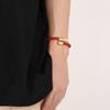 Men's Leather Magnetic Clasp Bracelet with Stainless Steel Nails