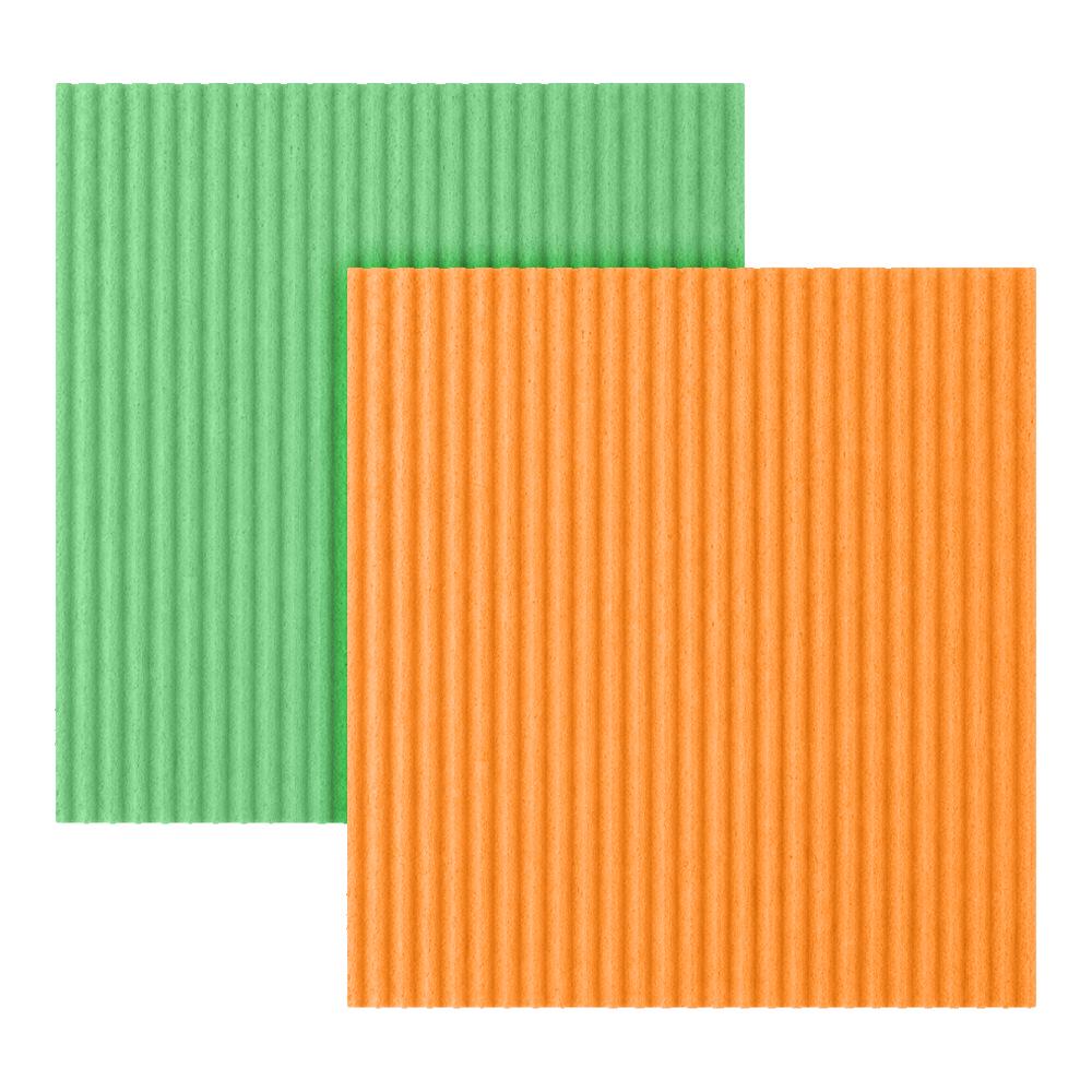Large Printed Wood Pulp Cotton Dishcloth & Sponge Scrubber