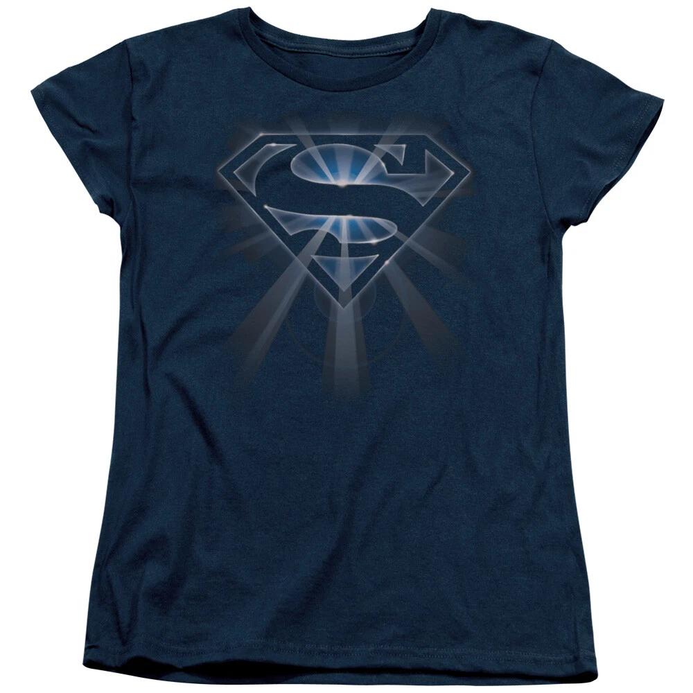 Superman  Glowing Shield  Women s T-Shirt M