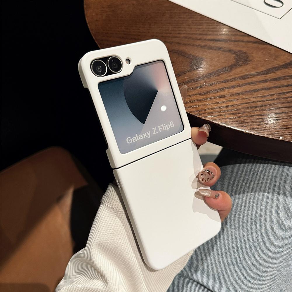 Ultra Slim Candy Color Matte Case for Samsung Galaxy Z Flip 7 6 ZFlip 3 4 flip7 Pure Color Shockproof Hard PC Cover