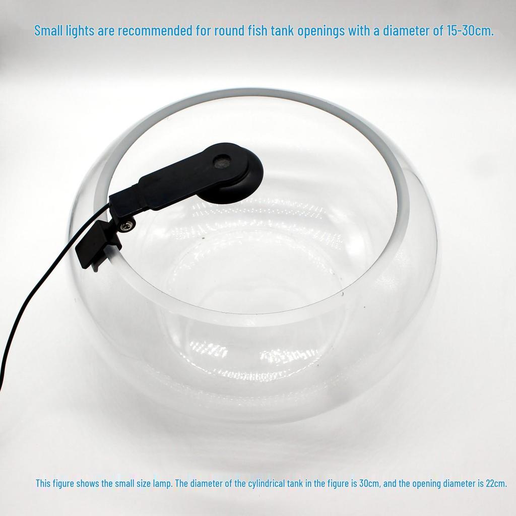 Round Waterproof LED Fish Tank Light for Aquatic Plants and Color Enhancement