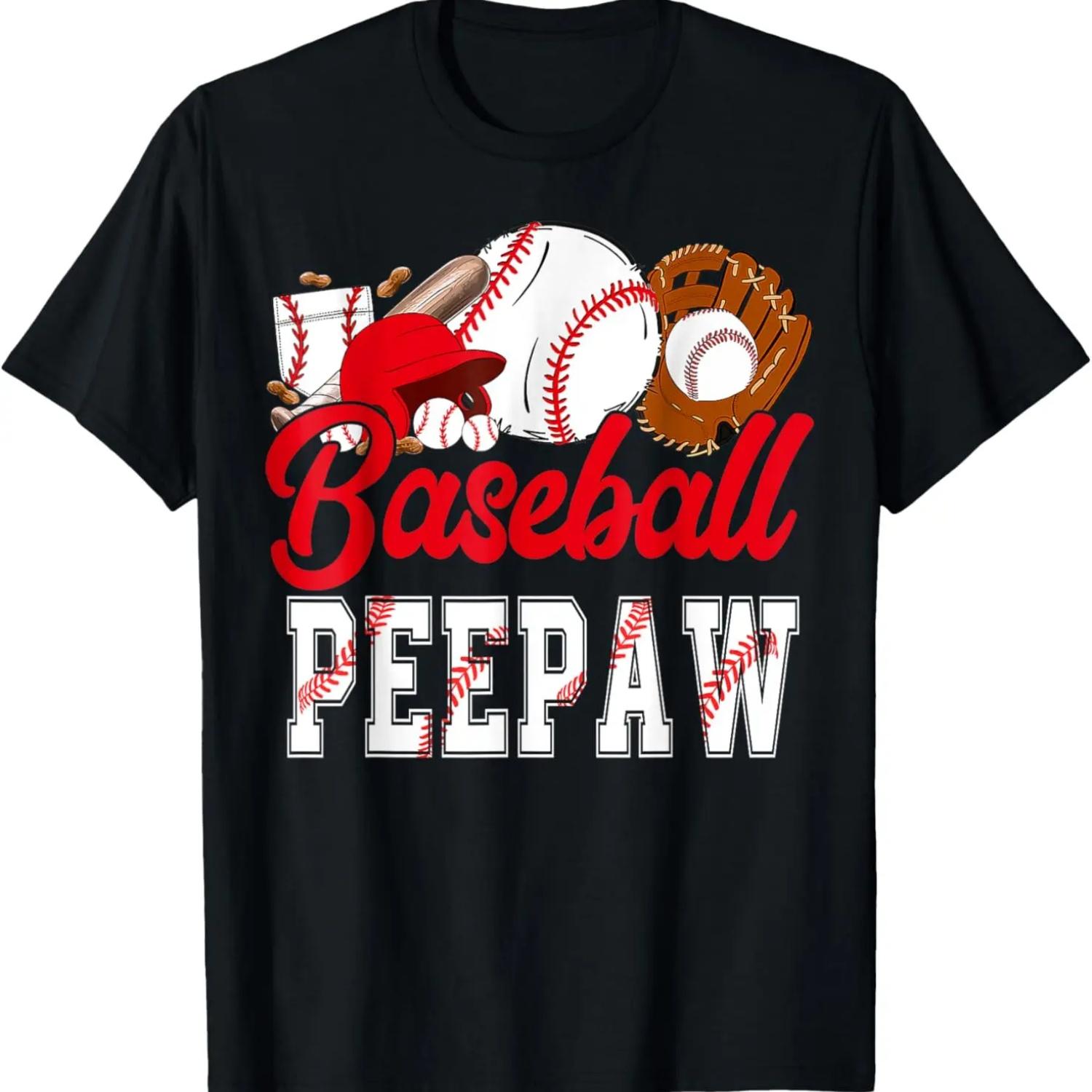 Бейсбол Дедушка Милая футболка для любителя бейсбола XXXXXL чёрный