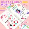 MITUKE Stationery Set Girls Diary Set Notebook Set Elementary School Girls Gift Scrapbook Kit Journal Diary Notebook Kit