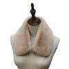 1Pc Thicker Warm Fluffy Faux Fur Scarf Leather Collar Women Shawl Winter