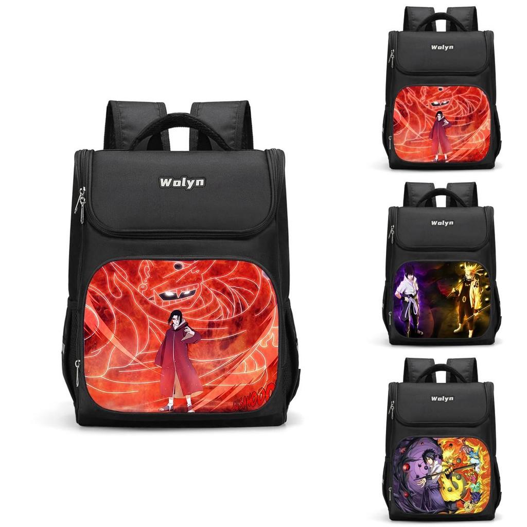Large Capacity Naruto Sasuke Backpack For Boys And Girls 3d Double Layer