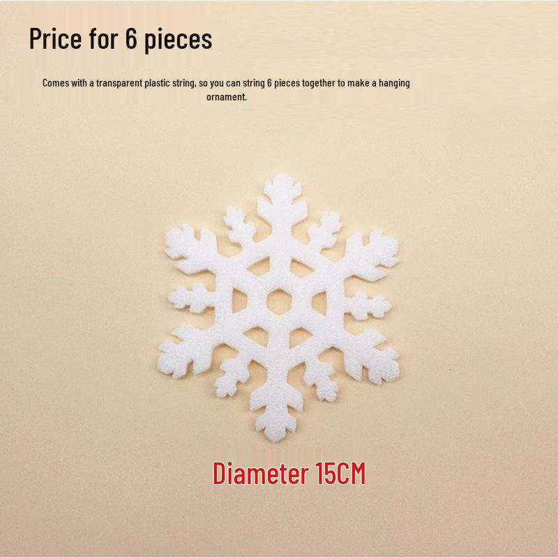 Christmas Snowflake String Set: Festive Decorations with Snowflake Pieces