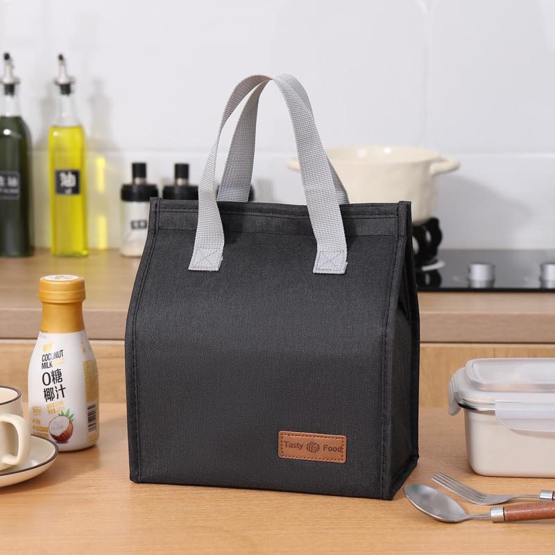 Double Handle Insulated Lunch Bag—Portable, Large Capacity for Students & Office Workers
