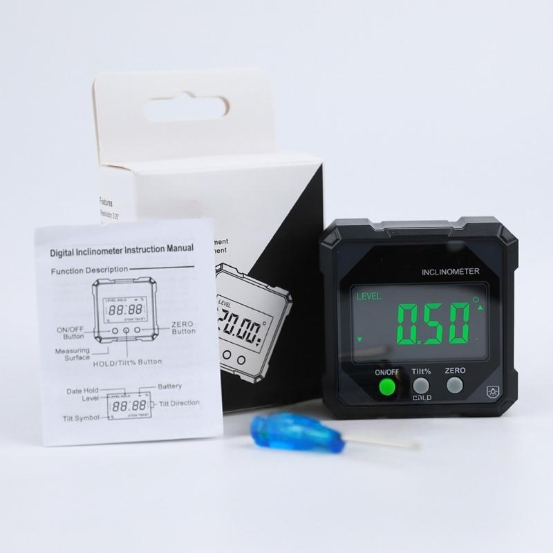 Electronic Angle Gauges With High Accuracy Measurement And Magnetic Mounting Digital Angle Gauges For Wall Alignment