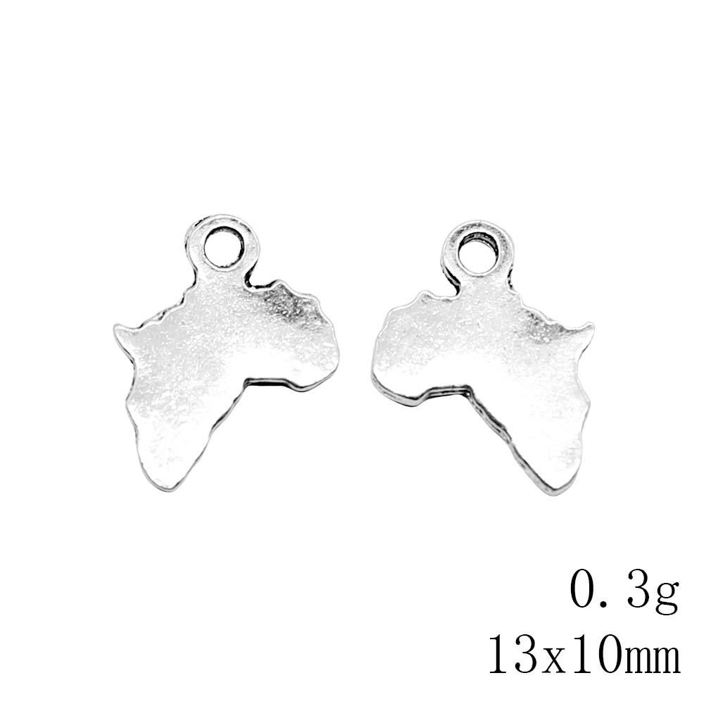 Valentine's Day Charms For Jewelry Making Travel Map Charms Pendant Ornaments For Home Pendants For Jewelry Crafting