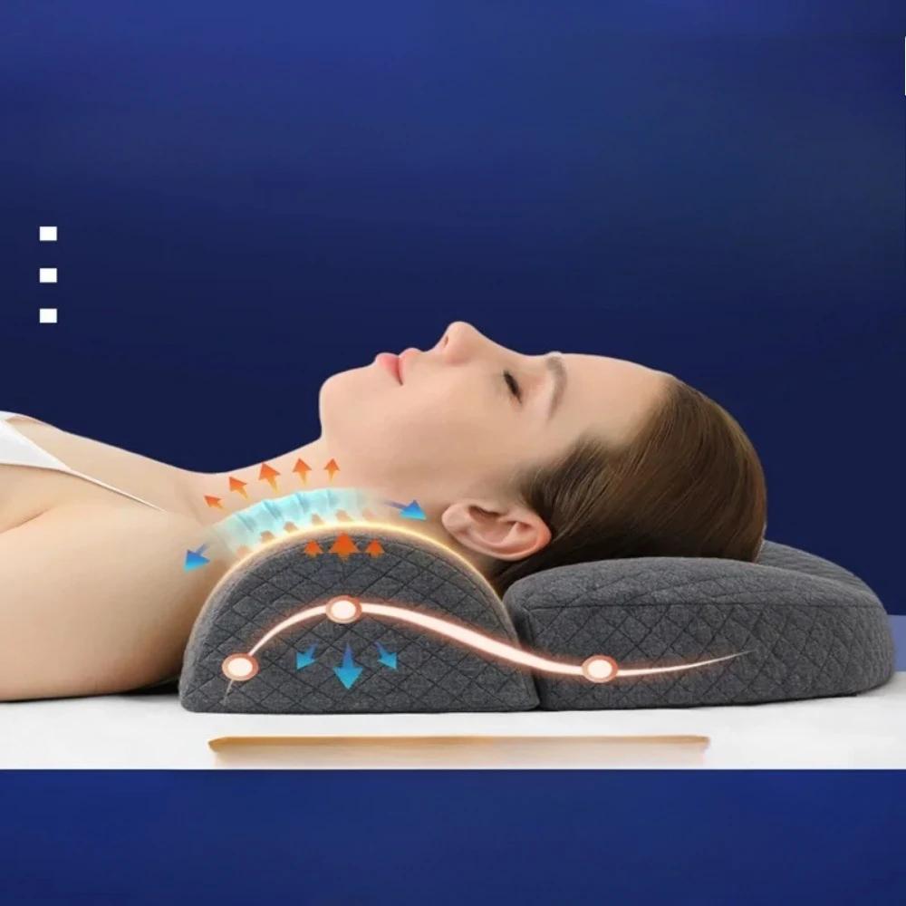 Traction Cervical Pillow Slow Rebound Memory Pillows and Multi-function Sleeping Artifact Neck Spine Anti Tractions Neck Pillow
