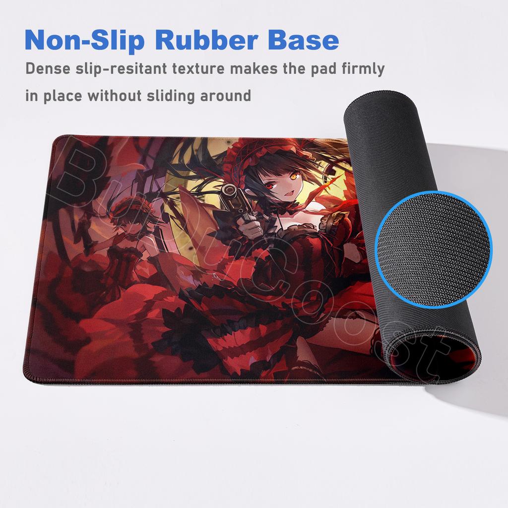 HD Printing Kawaii Girls Tokisaki Kurumi Mouse Pad Anime Date A Live Desk Mat Non-slip Mousepad Pc Computer Keyboard Accessories