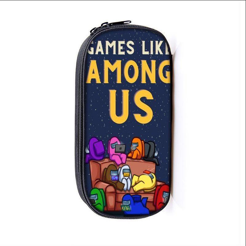 Among Us Space Themed Pencil Case With Polyester Material For Students And Kids