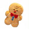 Christmas Decoration Toys Cute Gingerbread Man Plushie Toy Doll Cartoon Soft Anime Toy Pillow Home Decor Kids Gift