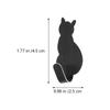 304 Stainless Steel Cat Hook Creative Cartoon Wall Hooks Self Adhesive Hooks  Multi-use Decor
