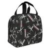 Custom Baber Shop Hairstylist Hair Dresser Tools Thermal Insulated Lunch Bag Salon Gift Resuable Lunch Tote Storage Food Box