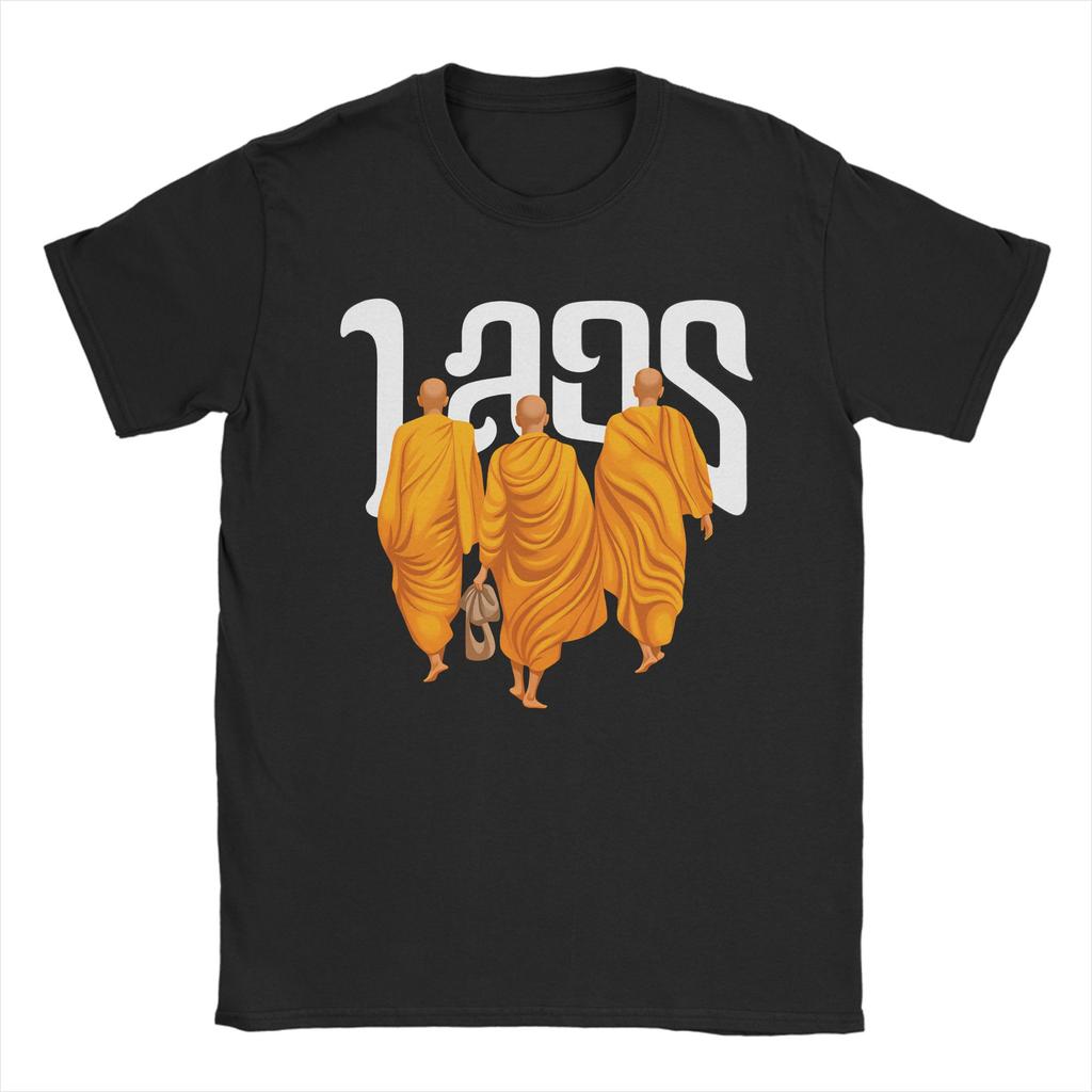 Mens Buddhist Monks Walk For Peace Aloka Dog T Shirt Cotton Clothing Novelty Short Sleeve Crew Neck Tees Gift Idea TShirt