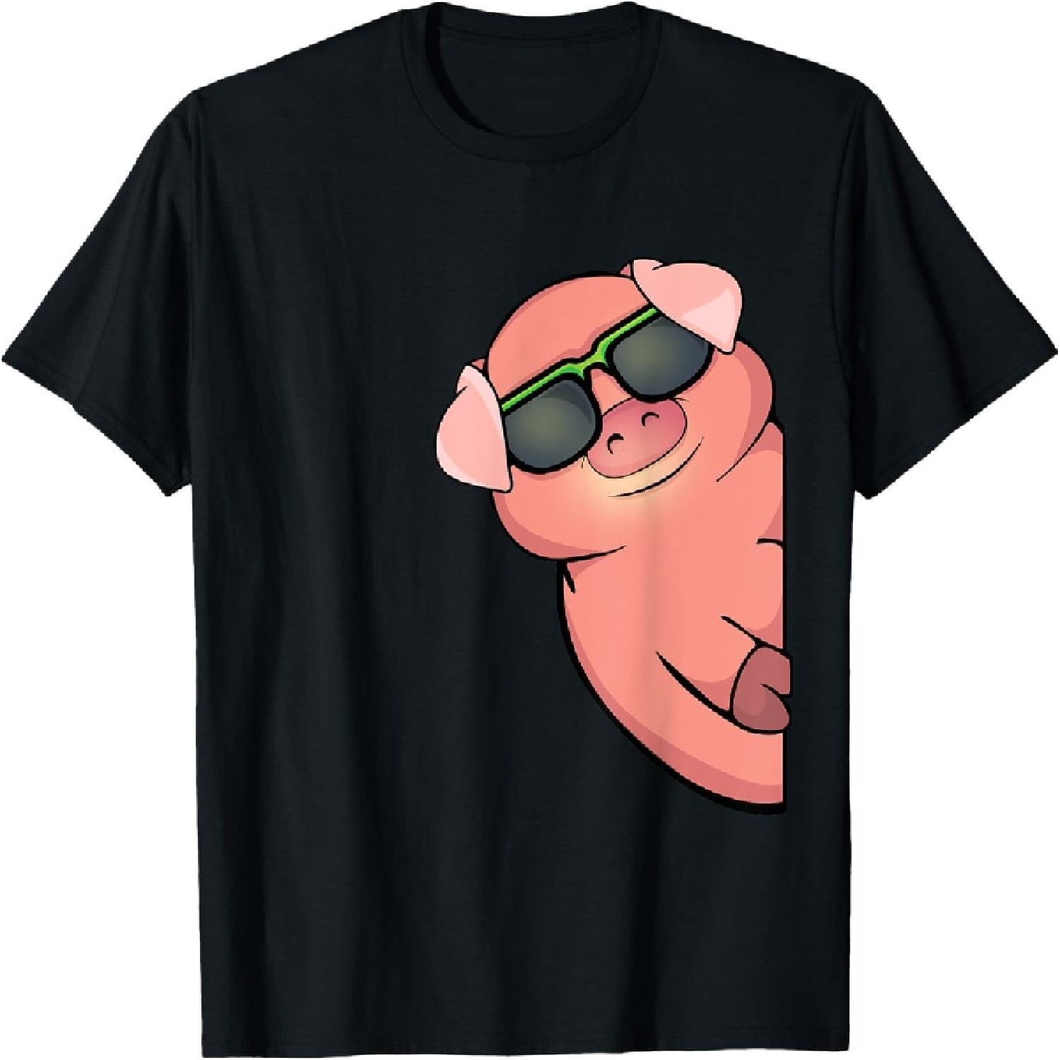 Любитель свиней Женская Мужская Свиноферма Домашняя свинья Футболка S