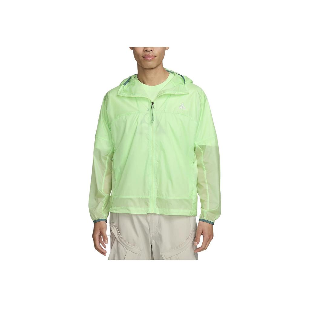 Nike ACG Cinder Cone Solid Color Hooded Zip-Up Casual Long-Sleeve Jacket Men Jackets Light-Green DB0979-376