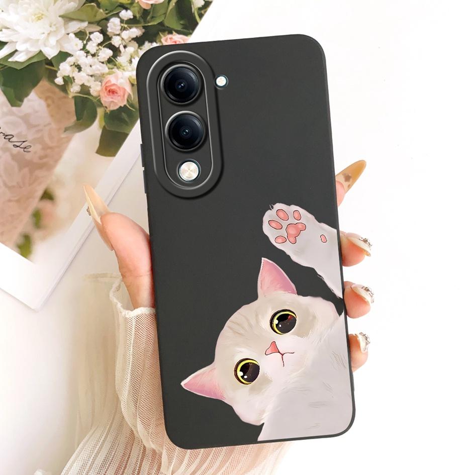 Case For Vivo Y04 Y29s Y19e Y19 2025 Cover V2430 V2446 V2432 Cute Cartoon Cat Rabbit Soft Cover For Vivo T4 Lite V2509 Protector