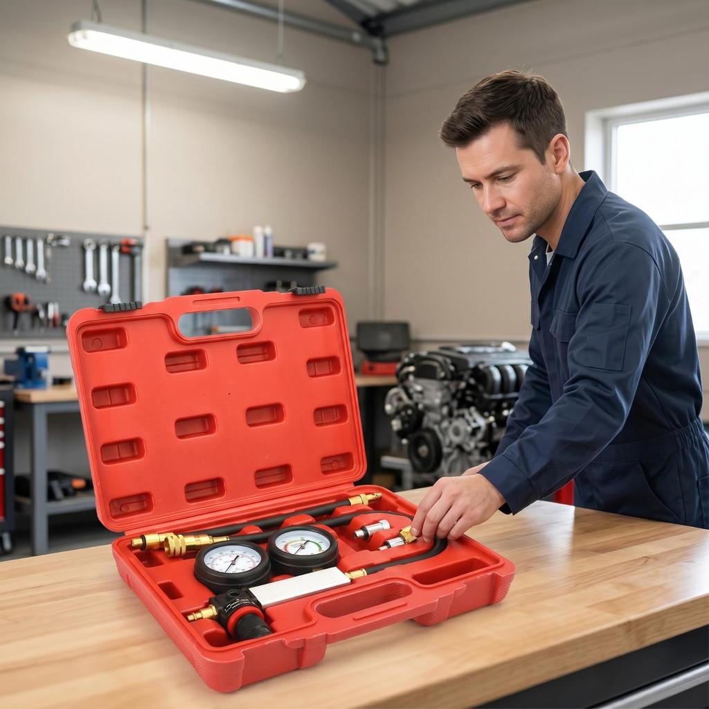 Cylinder Compression Tester Analog Gauges Engine
