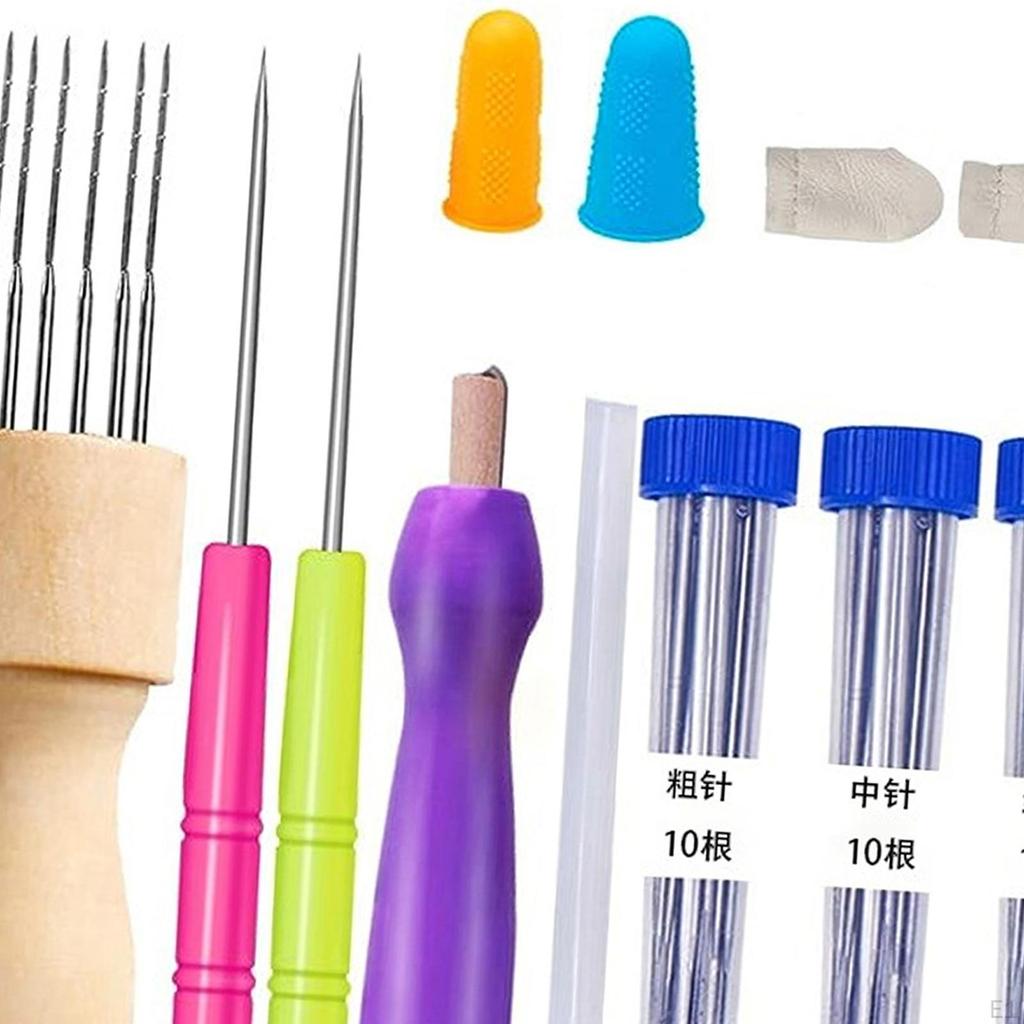 Needle Felting Tool Finger Cots Easy To Use Sewing Weaving Stitch Embroidery Pen Punch for