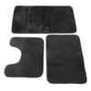 3 Pieces Toilet Mat Set Non Slip Water Absorbent Washable Bathroom U Shaped Toilet Rug Set for Home Toilet Training