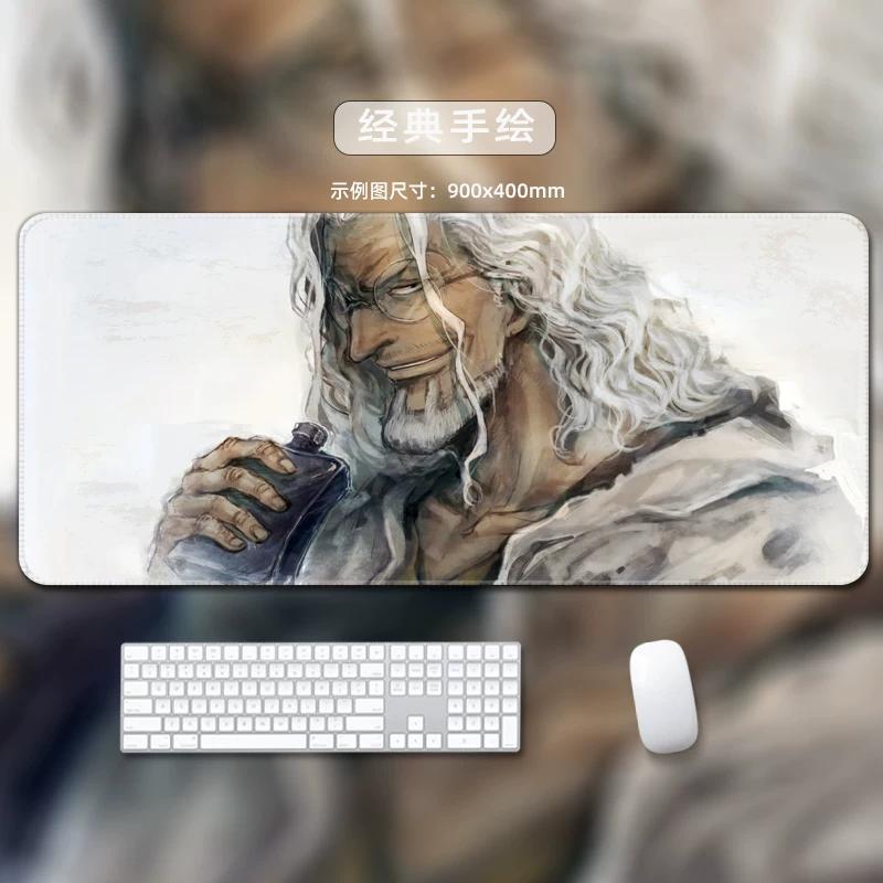 One Piece Leather Mouse Pad  Oversized Small Office Gaming Keyboard Pad Desk Pad Bristle Bracelet  Monkey D. Luffy  Roronoa Zoro  Decorative Desk Mat
