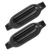 2pcs Boat Fenders 5.5 X 20 Inches Fender Bumper for Yachts Fishing Boats Pneumatic Boats Black