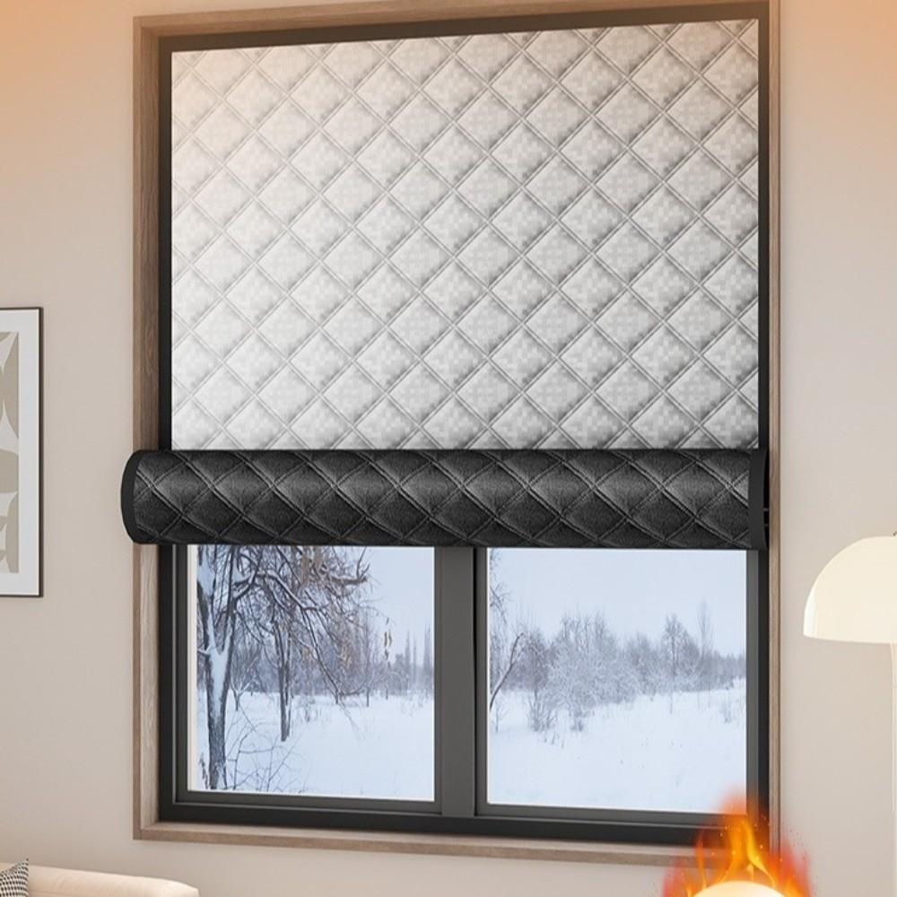 Kulde- og varmeisolasjon Vintervarme gardiner Fortykkede tetningsgardiner Vindusvarme skjermer