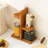 Platzsparender Getränkehalter Große Kapazität Kosmetik-Aufbewahrungstablett Praktisches Gewürzregal für Zuhause