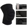 1 Pair Wrestling Knee Brace Soft Breathable Knee Protector Sleeve Thick Sponge Anti-collision Knee Pad for Volleyball Dance Yoga